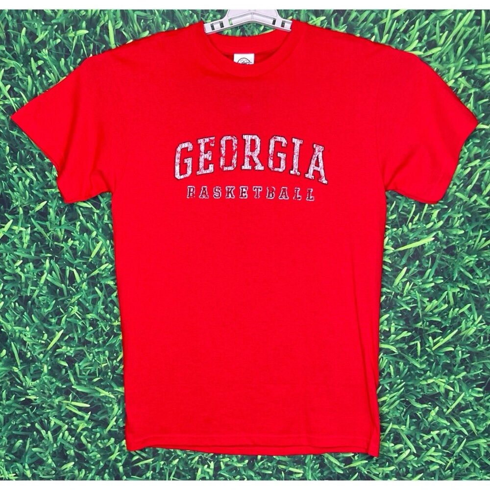 NWT Georgia Bulldogs Basketball UGA Dawgs Red Short Sleeve Shirt Men’s XL